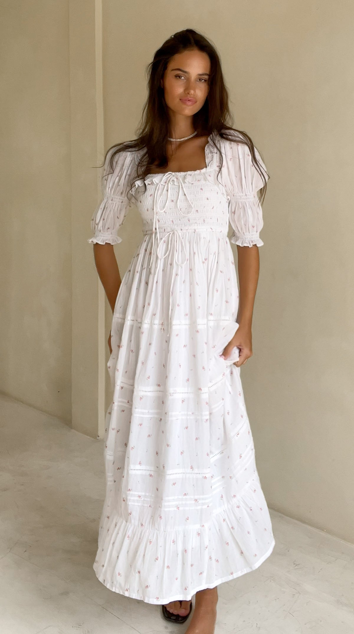 Flora Dress In Soft Rose – Maternity Friendly Dresses – NOMINO