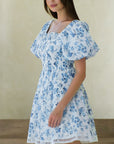 Amie Dress - Blue Peony