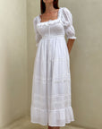 Flora Dress - White