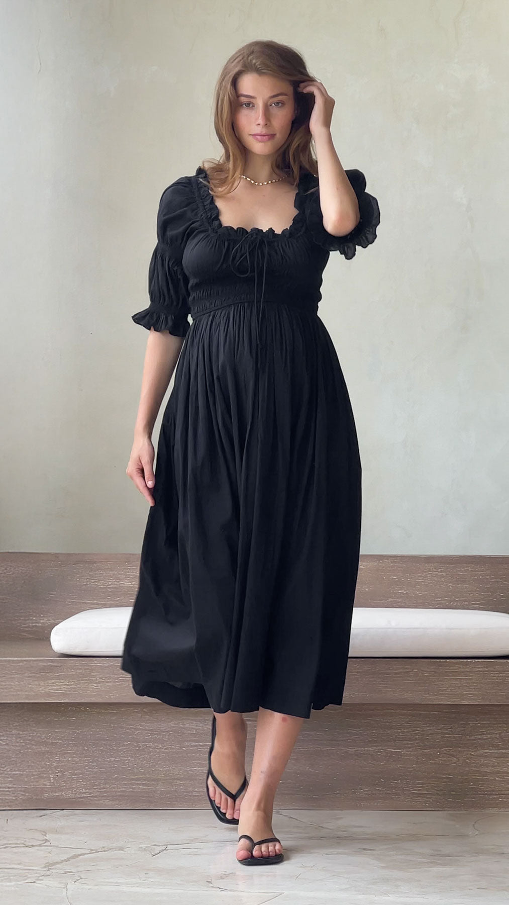 ワンピース andmary Zoey velour set dress ANDMARY】Zoey velour set dress