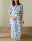 Zoe Dress - Blue Peony