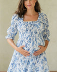 Zoe Dress - Blue Peony