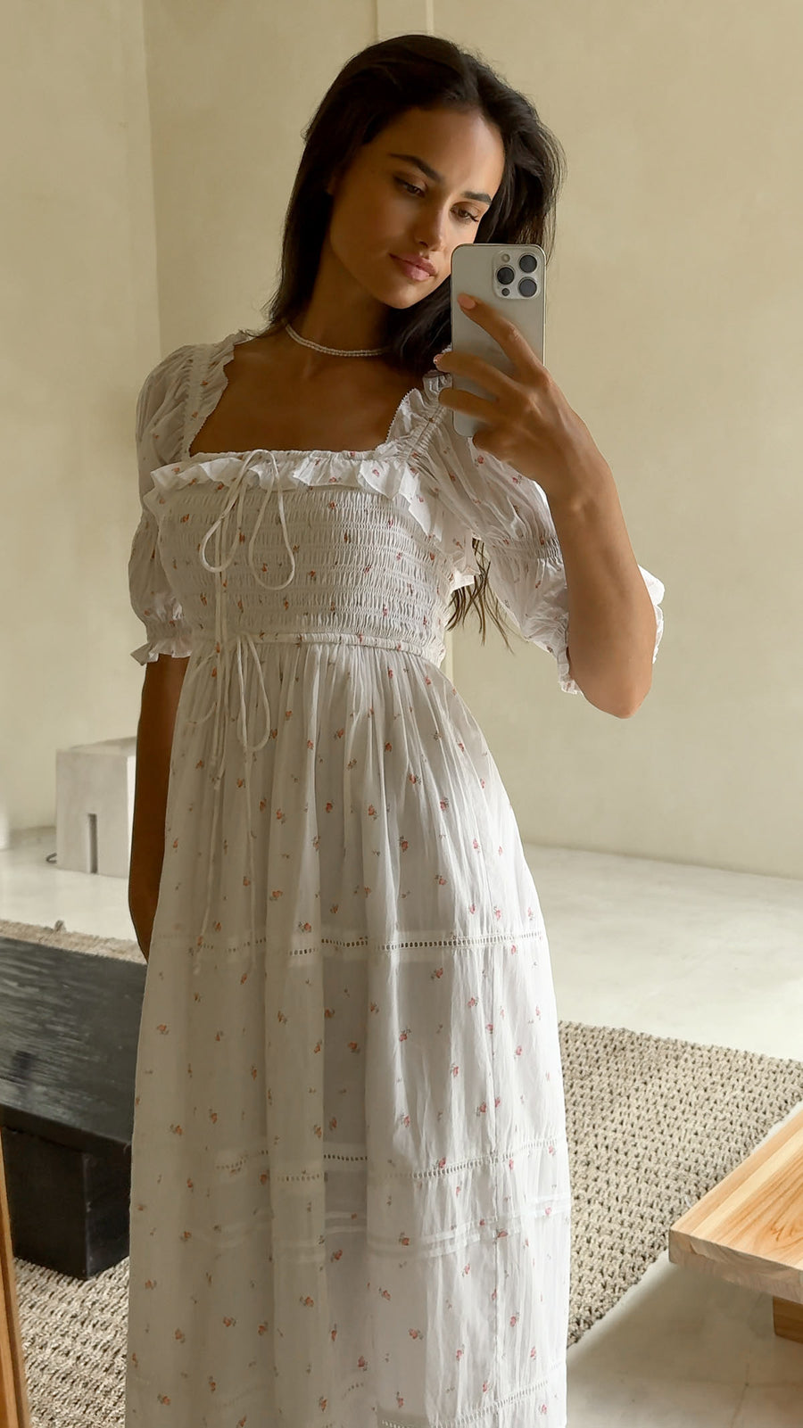 Flora Dress - Soft Rose