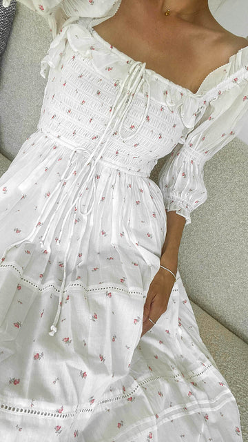 Flora Dress - Soft Rose