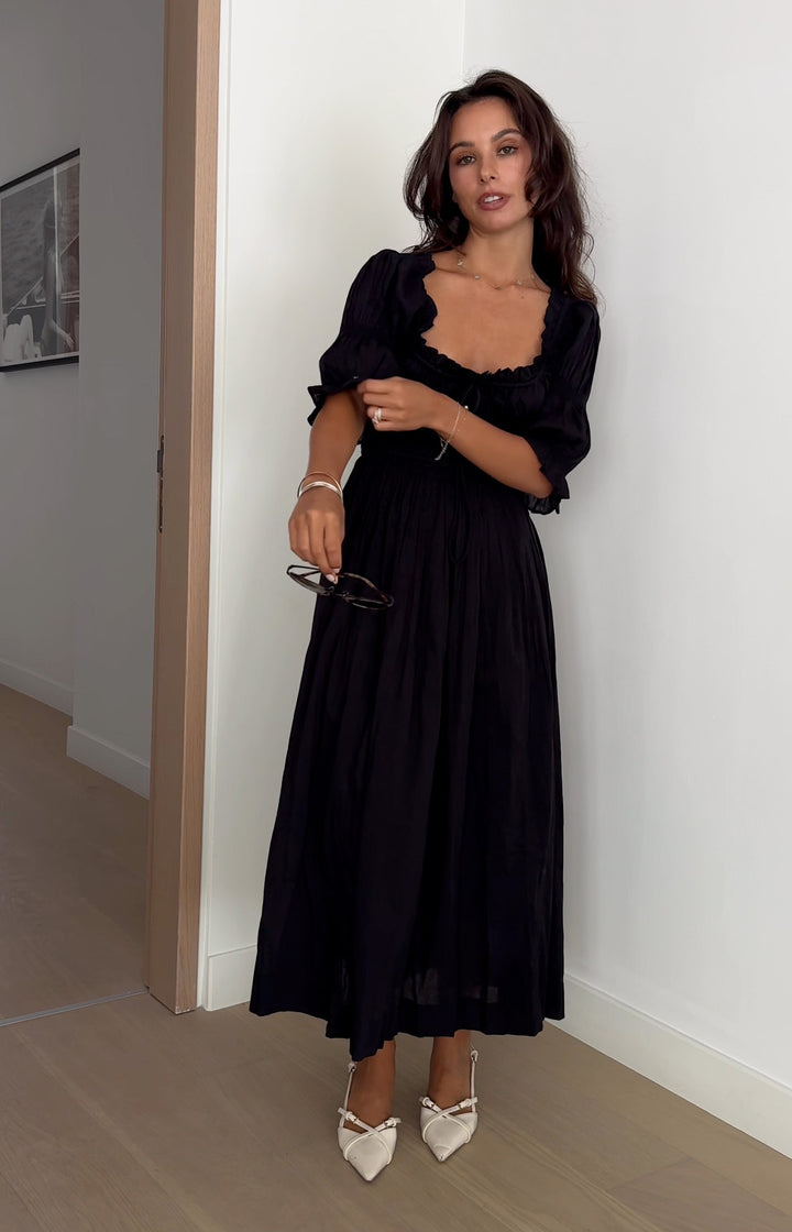 Zoe Dress In Black – Maternity Friendly Dresses – NOMINO Zoe Dress In Black – Maternity Friendly Dresses – NOMINO