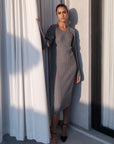 Ophelia Dress - Grey Melange