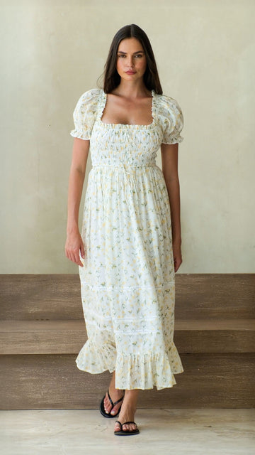 Stevie Dress In Sunshine – Maternity Friendly Dresses – NOMINO