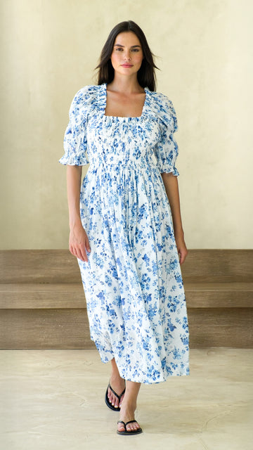 Stevie Dress In Warm Floral – Maternity Friendly Dresses – NOMINO