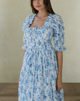 Zoe Dress - Blue Peony