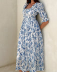 Zoe Dress - Blue Peony