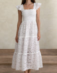 Leonora Lace Dress - White