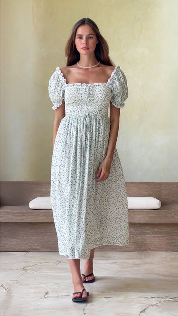 Sienna Dress - Blue Blossom