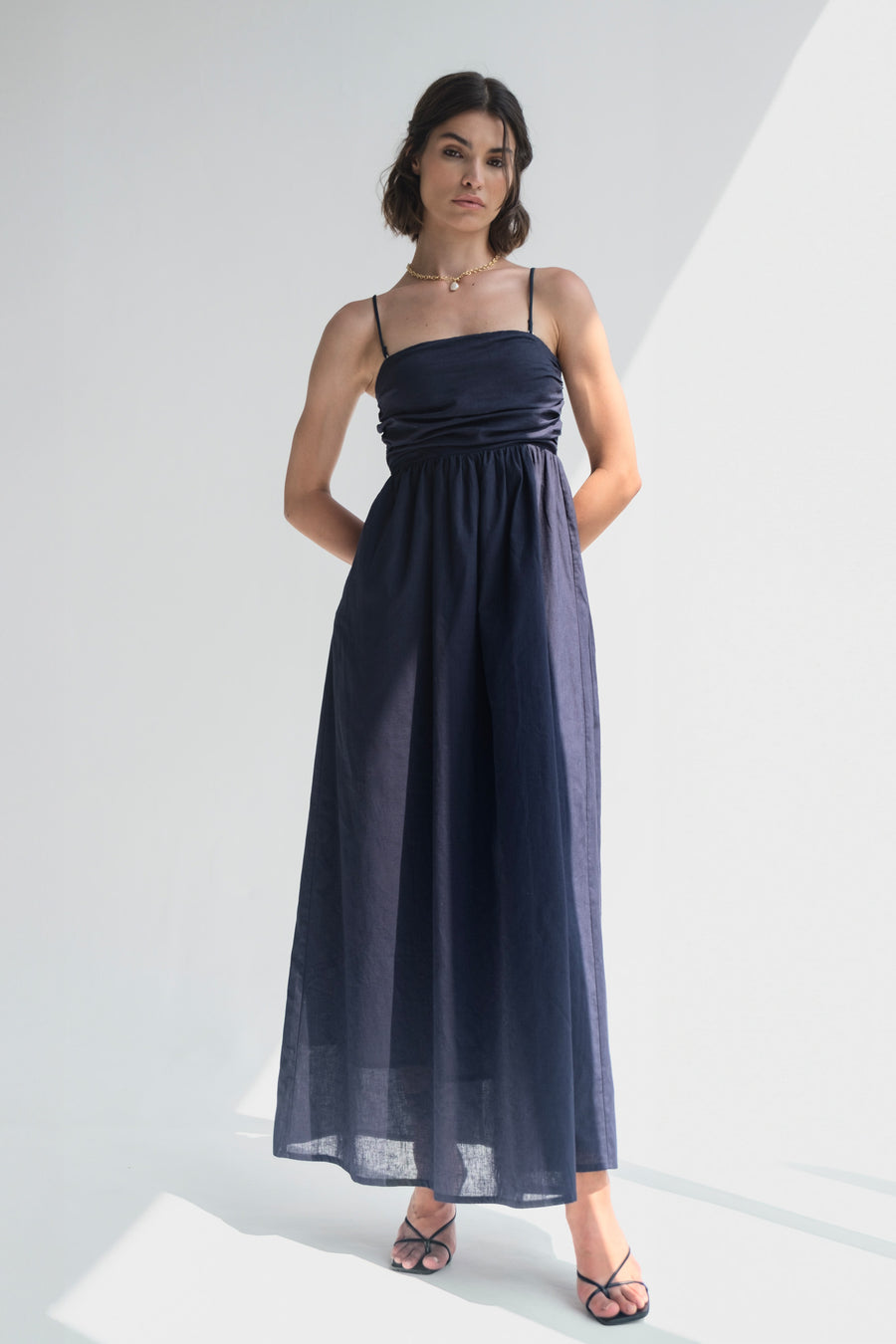 Leoni Dress - Deep Blue