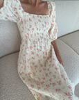Mathilde Dress - Sandy Rose