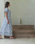 Alessia Dress - Blue Peony